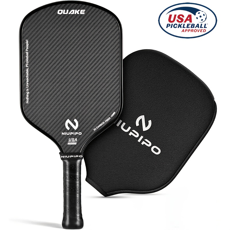 Crepe Pan Carbon - NIUPIPO 3K Carbon Fiber Pickleball Paddle,