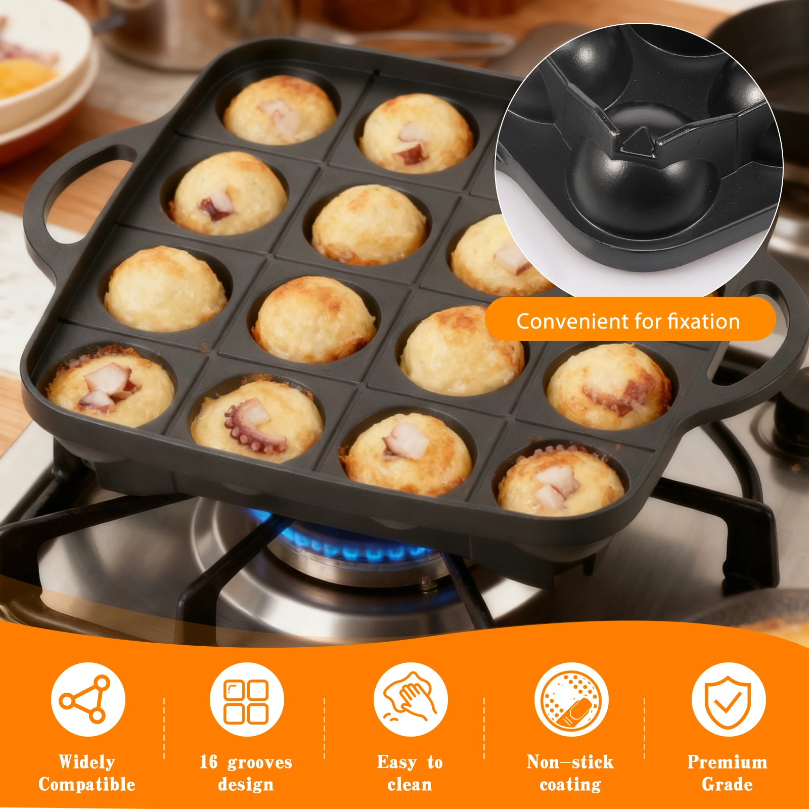 16 Holes Takoyaki Pan Cast Alu – Takoyaki Grill Plate Bewertung und Preis