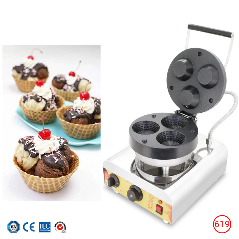Commercial Triple-Hole Ice Cre – Waffle Cone Maker Bewertung und Preis
