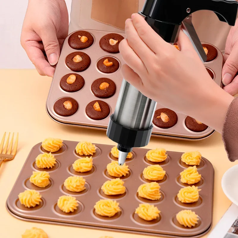 Cookie Press Gun Kit Stainless – Churros Maker Gun Bewertung und Preis