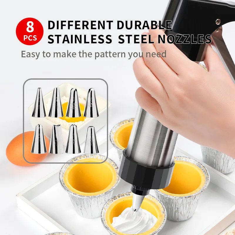Cookie Press Gun Kit Stainless – Churros Maker Gun Bewertung und Preis