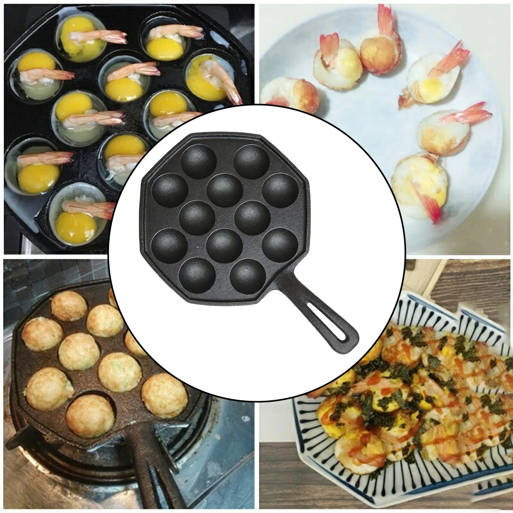Cast Iron 12 Pits For Baking T – Takoyaki Grill Plate Bewertung und Preis