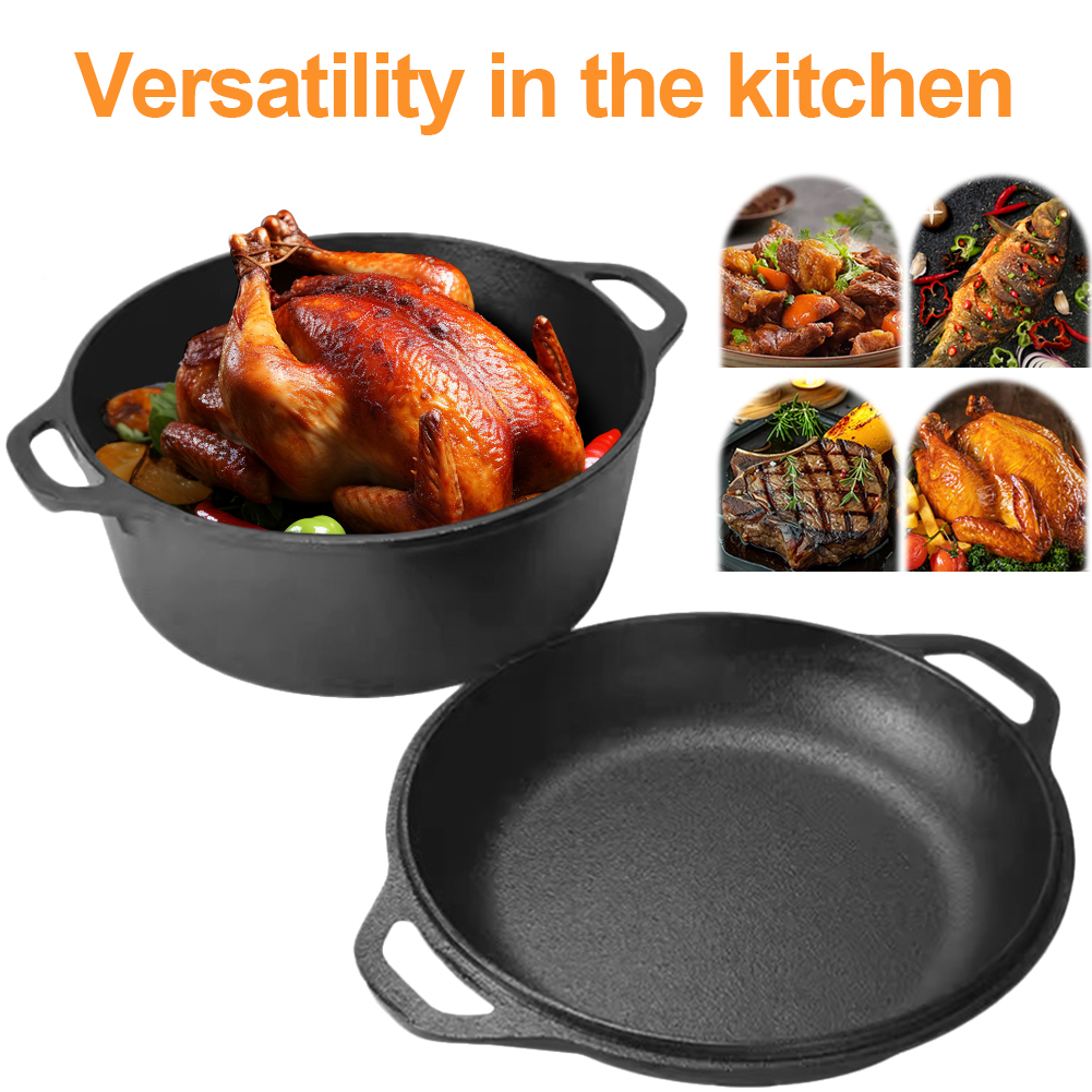 2 in 1 Cast Iron Dutch Oven Po – Cast Iron Corn Bewertung und Preis