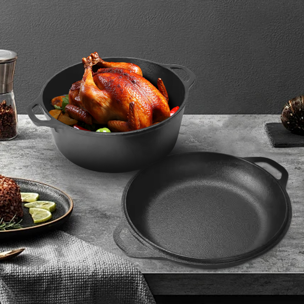 2 in 1 Cast Iron Dutch Oven Po – Cast Iron Corn Bewertung und Preis