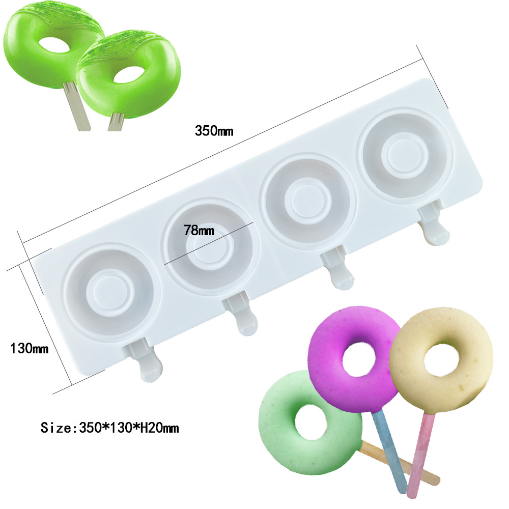 Large Donut 4 Cavity Ice Cream – Donut Mold Silicone Bewertung und Preis