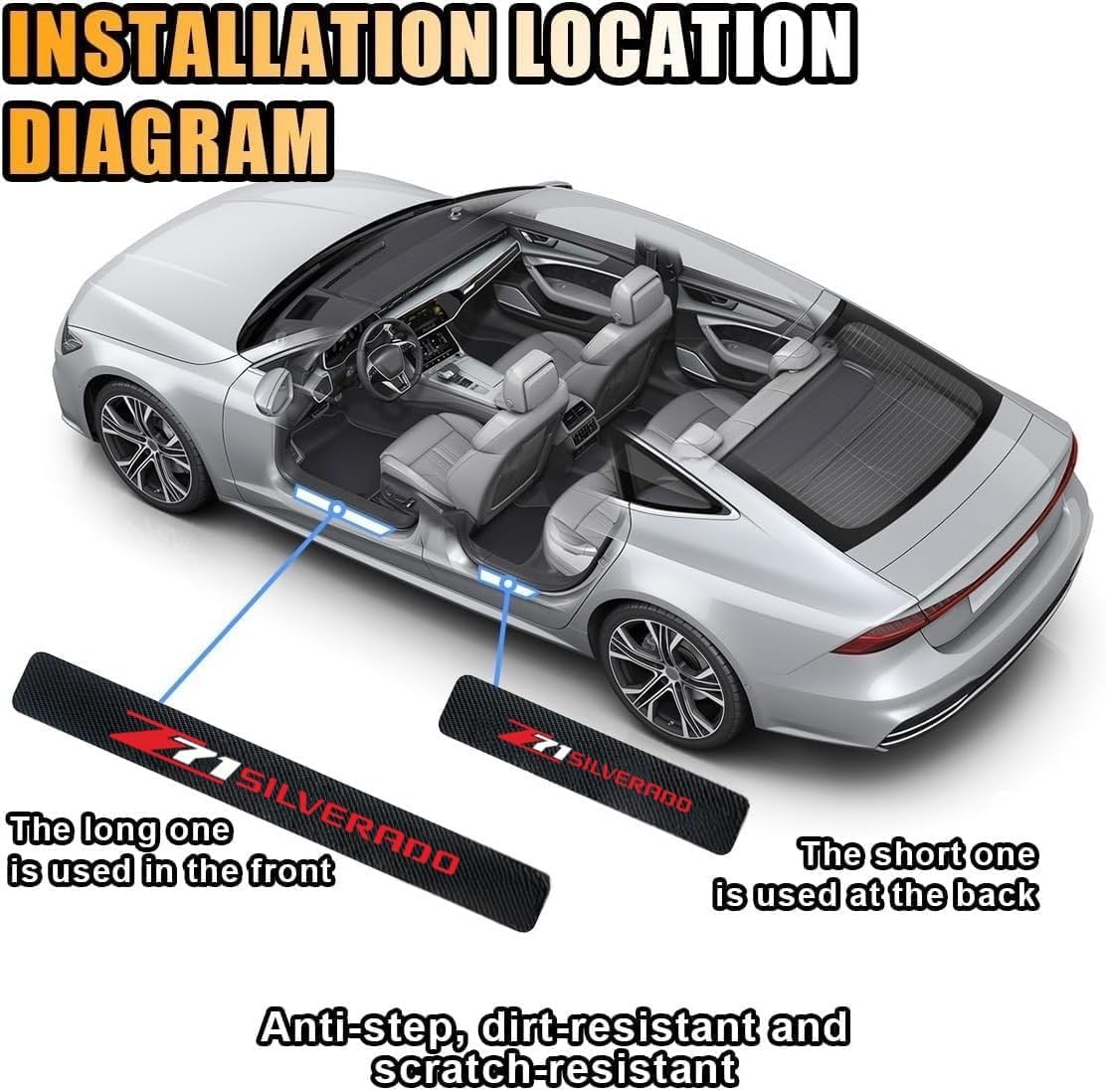 Car Door Sill Plate Guard Stic – Crepe Pan Carbon Bewertung und Preis