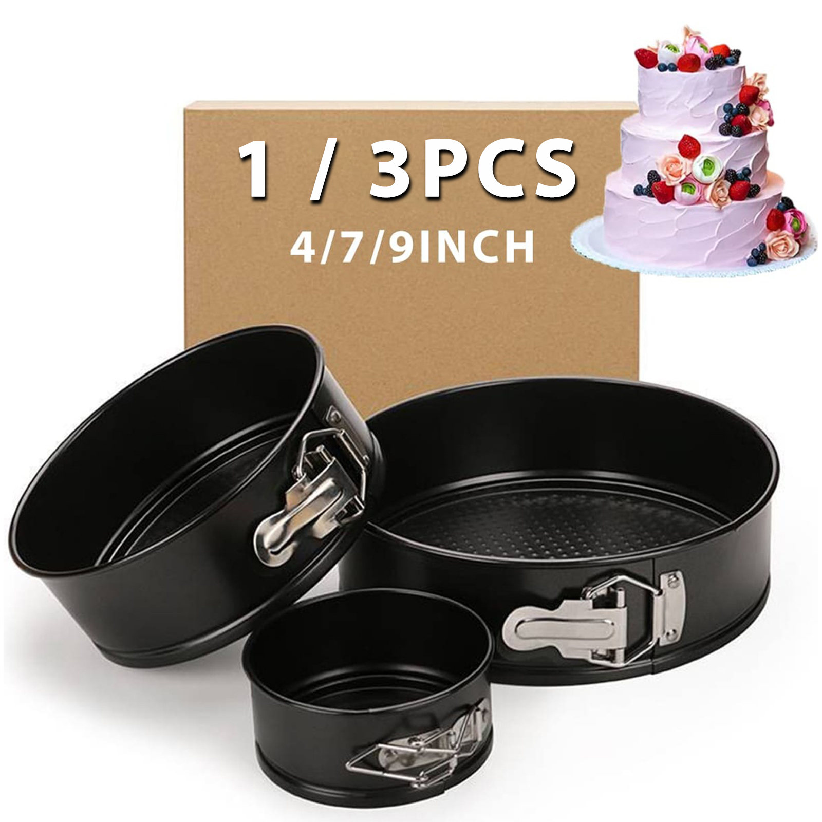 1PC, 3PCS Cake Pan Set, Round  – Egg Waffle Pan Bewertung und Preis
