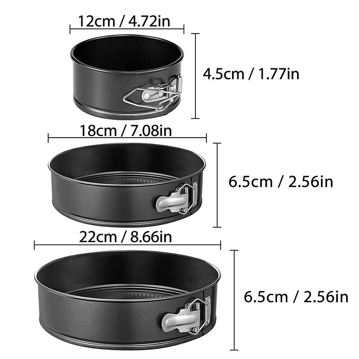 1PC, 3PCS Cake Pan Set, Round  – Egg Waffle Pan Bewertung und Preis
