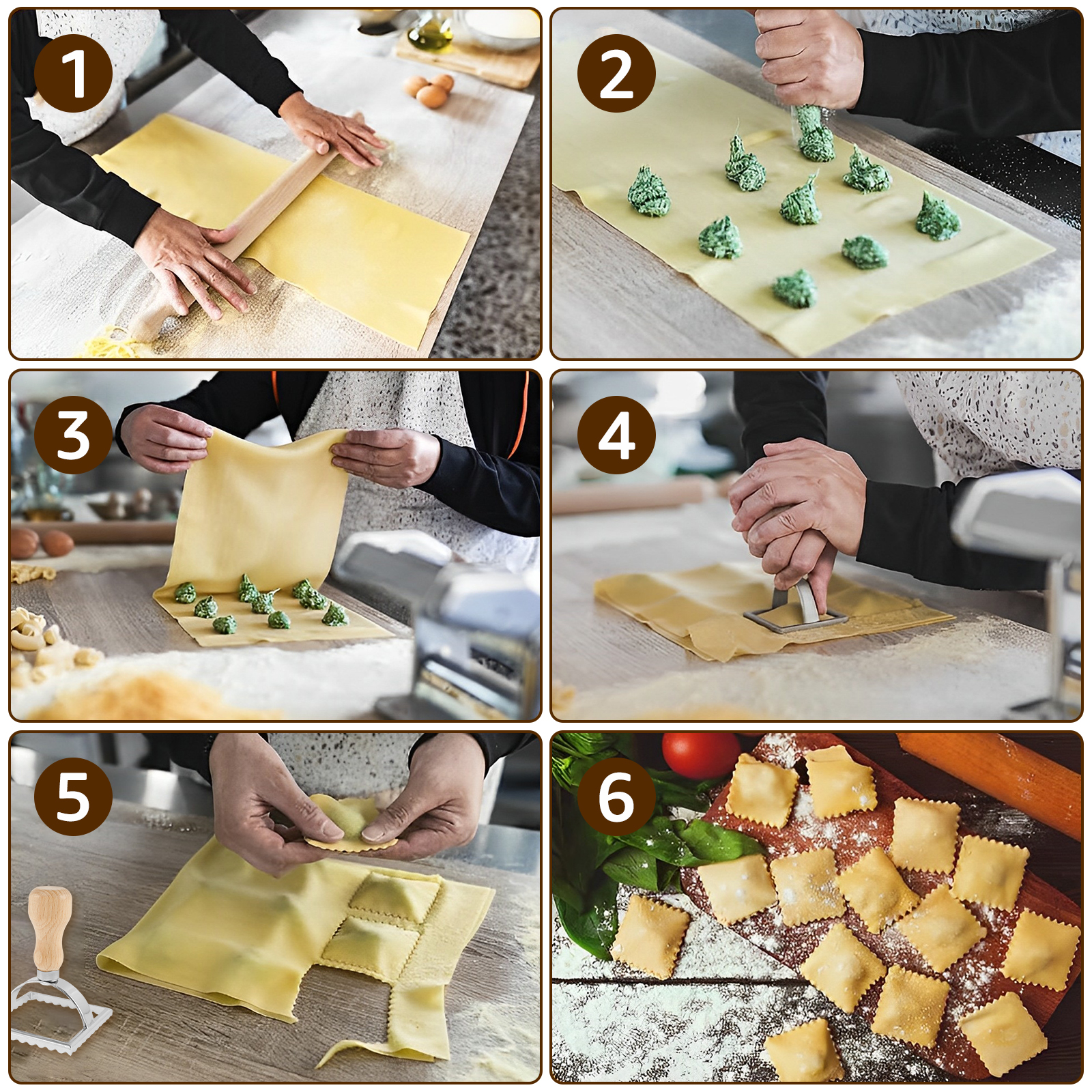 6Pcs Ravioli Maker Set Ravioli – Dumpling Press Set Bewertung und Preis