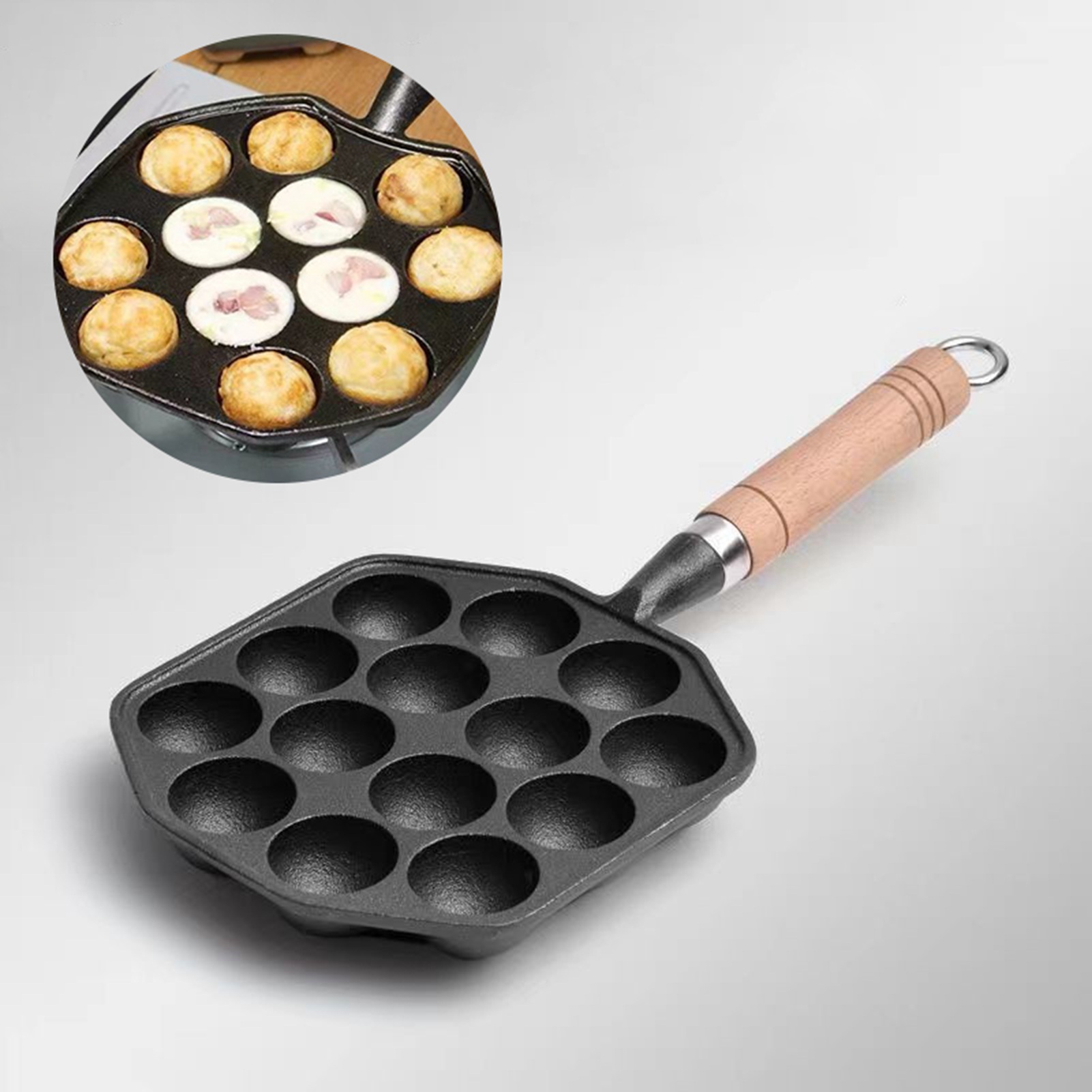 14 Holes Takoyaki Pan Nonstick – Egg Waffle Pan Bewertung und Preis