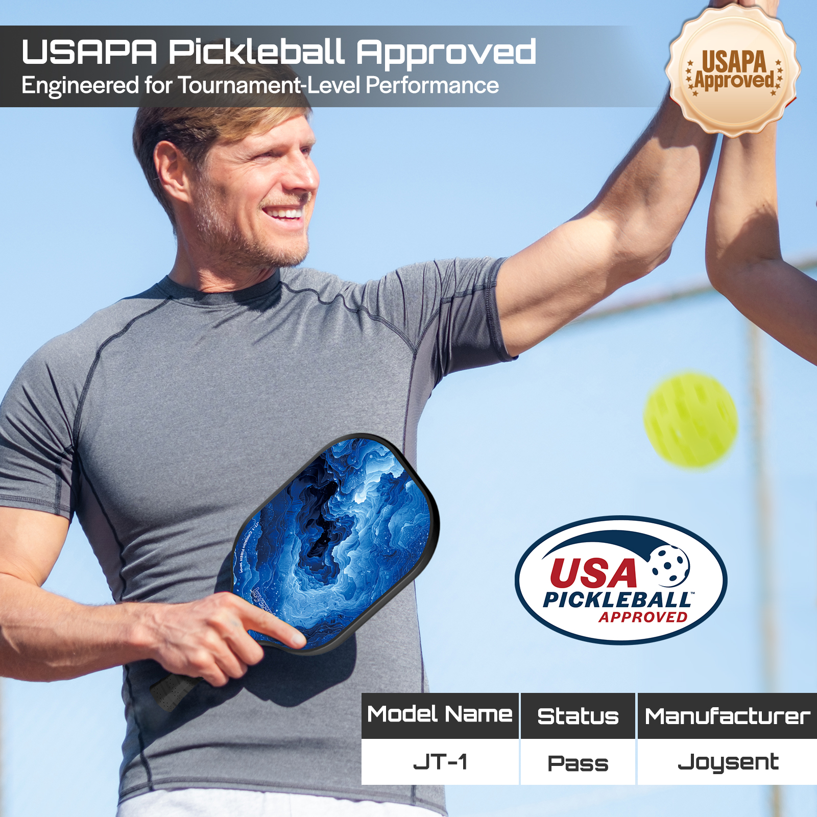 Joysent USAPA Approve Pickleba – Crepe Pan Carbon Bewertung und Preis