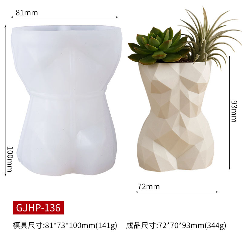 3D Geometric Female Body Flowe – Potsticker Mold Bewertung und Preis