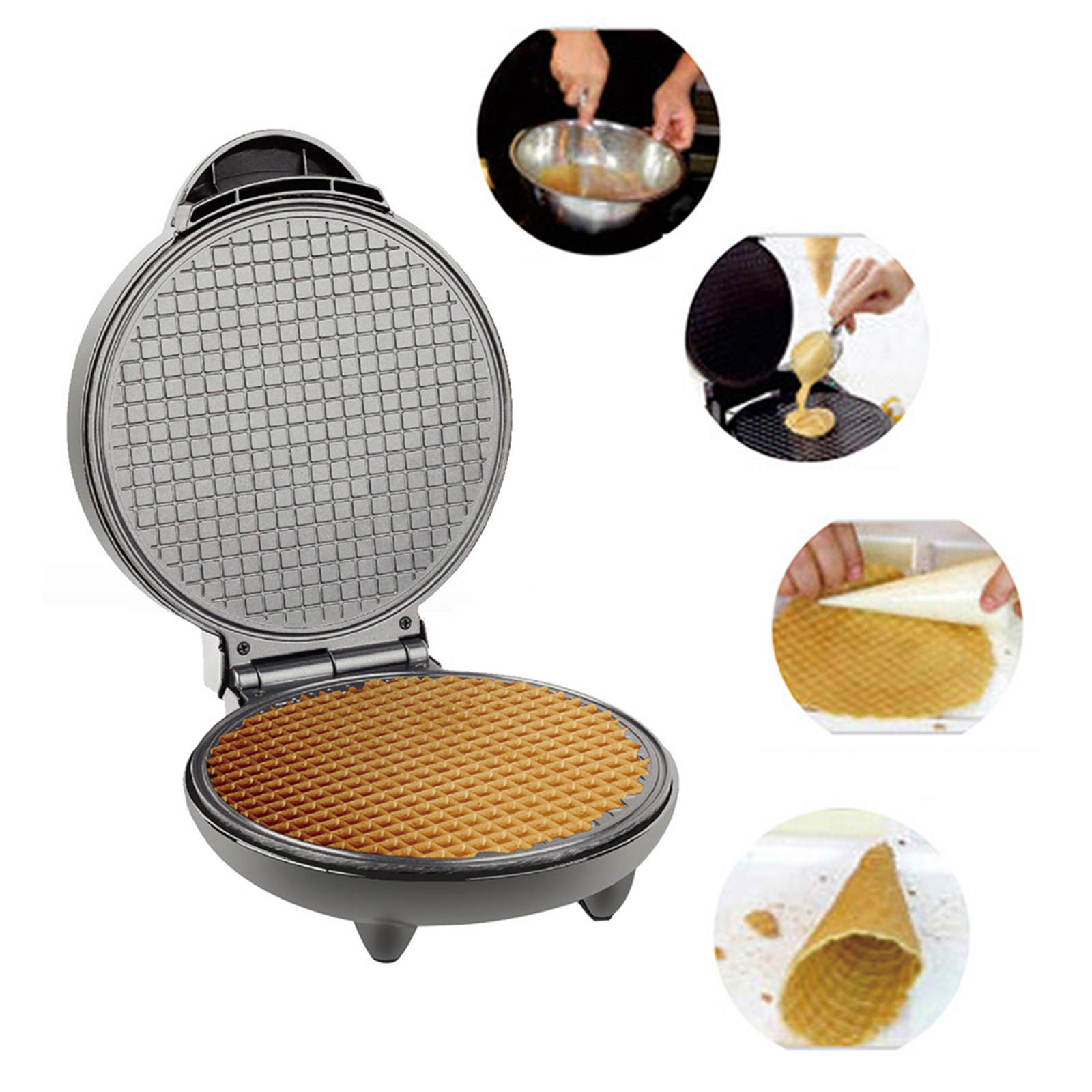1200W Waffle Maker Nonstick Ba – Waffle Cone Maker Bewertung und Preis