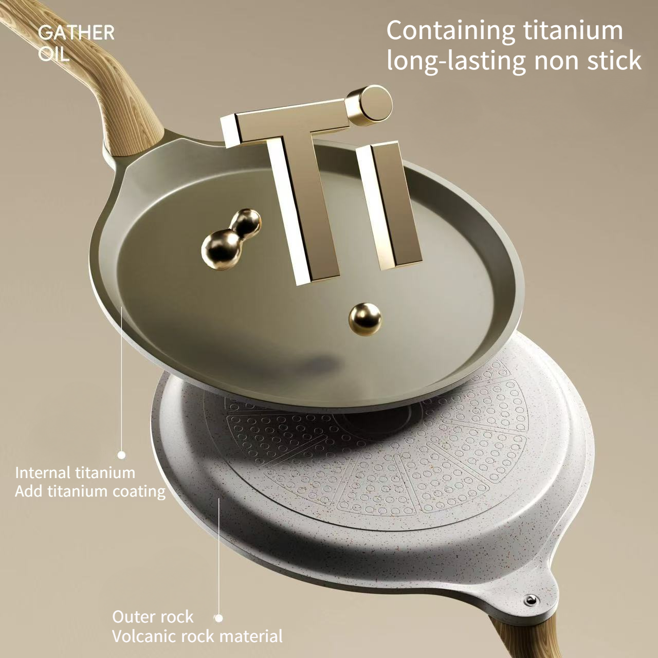 Titanium flat bottomed pan non – Danish Pancake Pan Bewertung und Preis