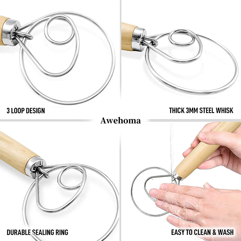 Large Hand Danish Dough Whisk  – Danish Pancake Pan Bewertung und Preis