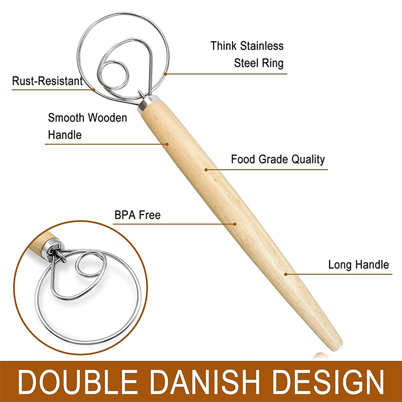 Large Hand Danish Dough Whisk  – Danish Pancake Pan Bewertung und Preis