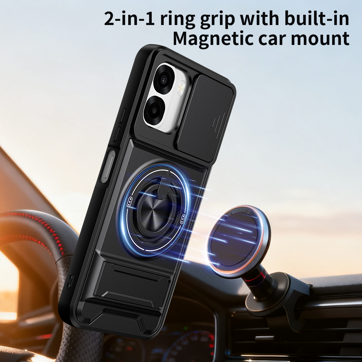 Armor Phone Case For Oppo A6x  – Taco Stand Holder Bewertung und Preis