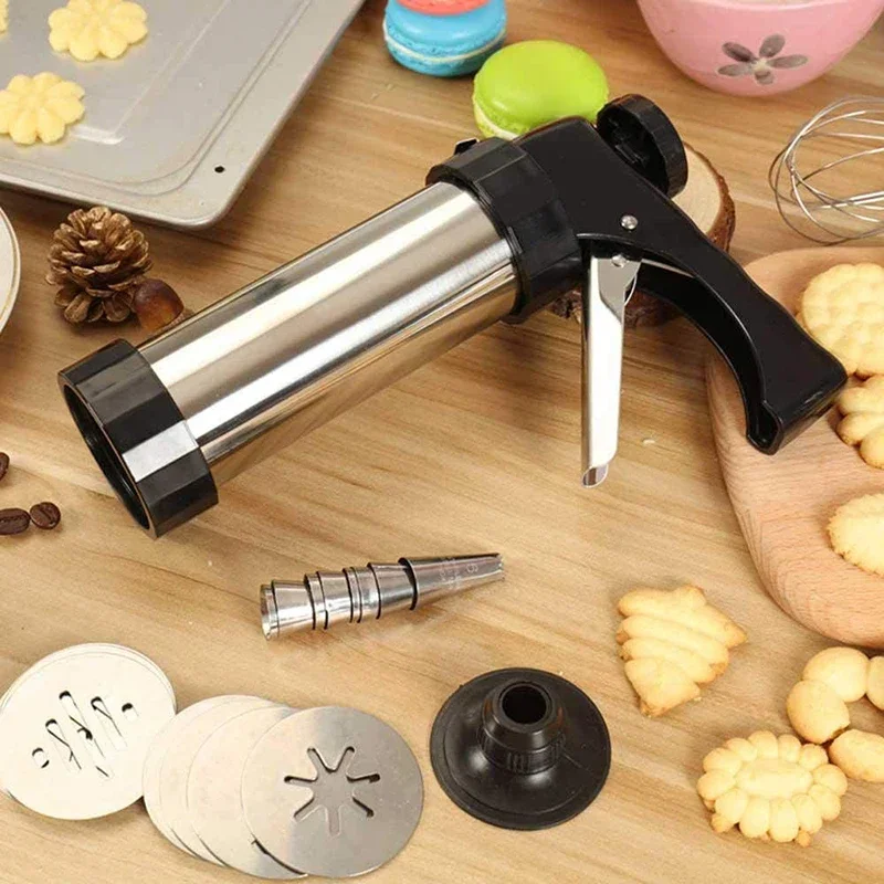 Cookie Press Gun Kit Stainless – Churros Maker Gun Bewertung und Preis