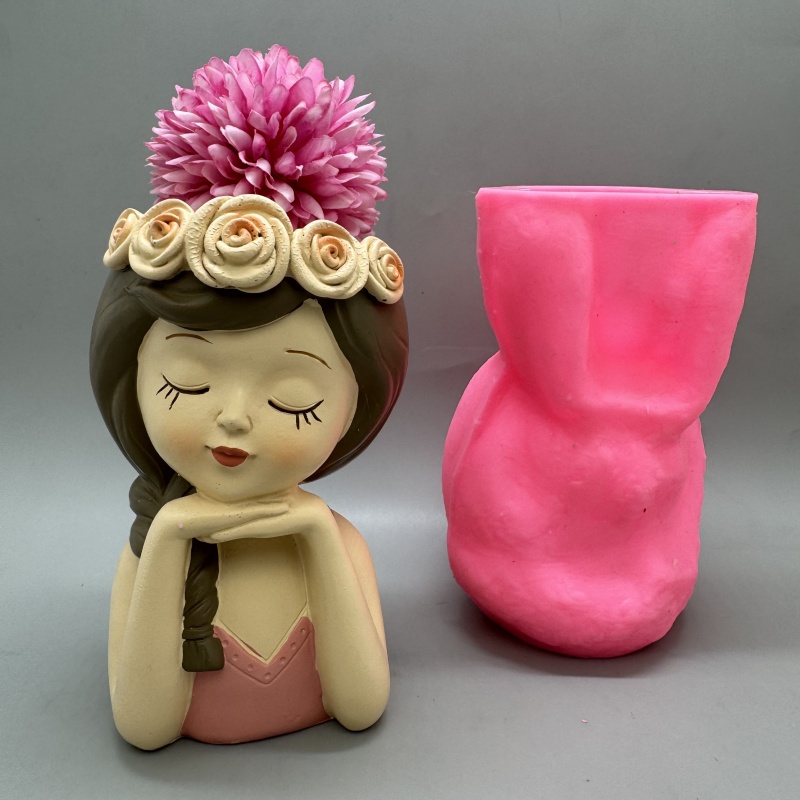 Cute girl flower pot silicone  – Potsticker Mold Bewertung und Preis