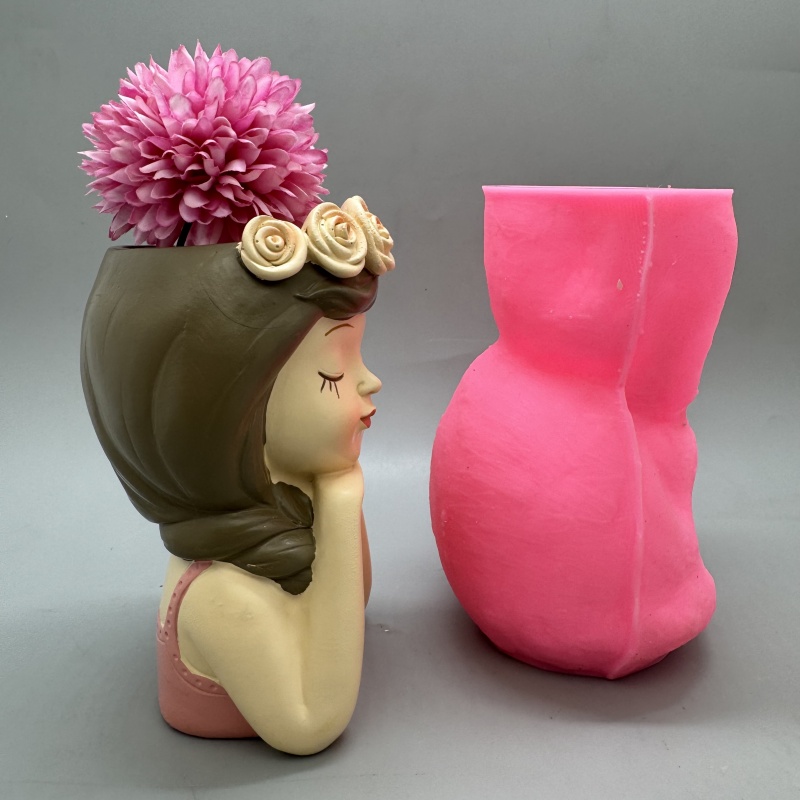 Cute girl flower pot silicone  – Potsticker Mold Bewertung und Preis