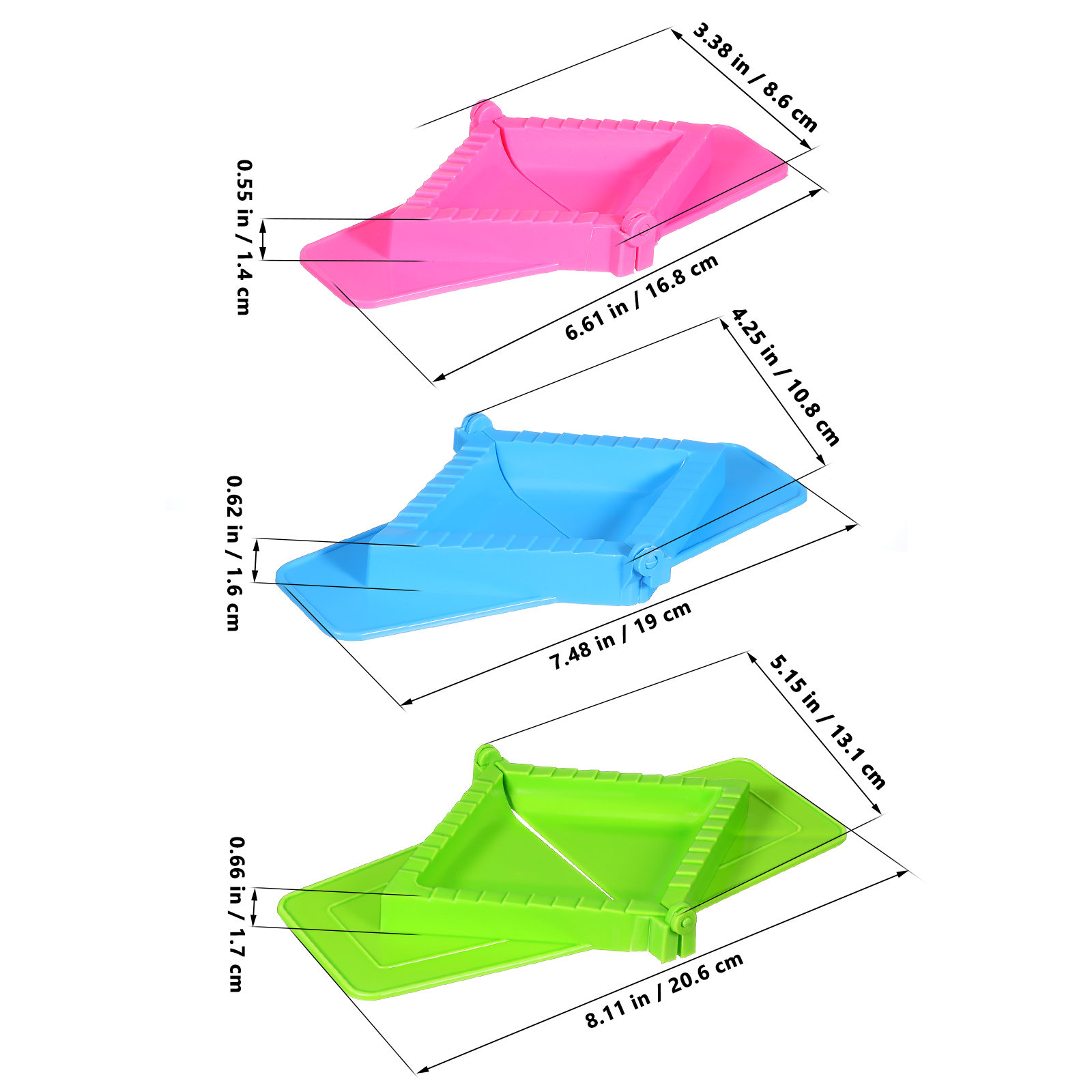 3Pcs Lightweight Square Dumpli – Dumpling Press Set Bewertung und Preis