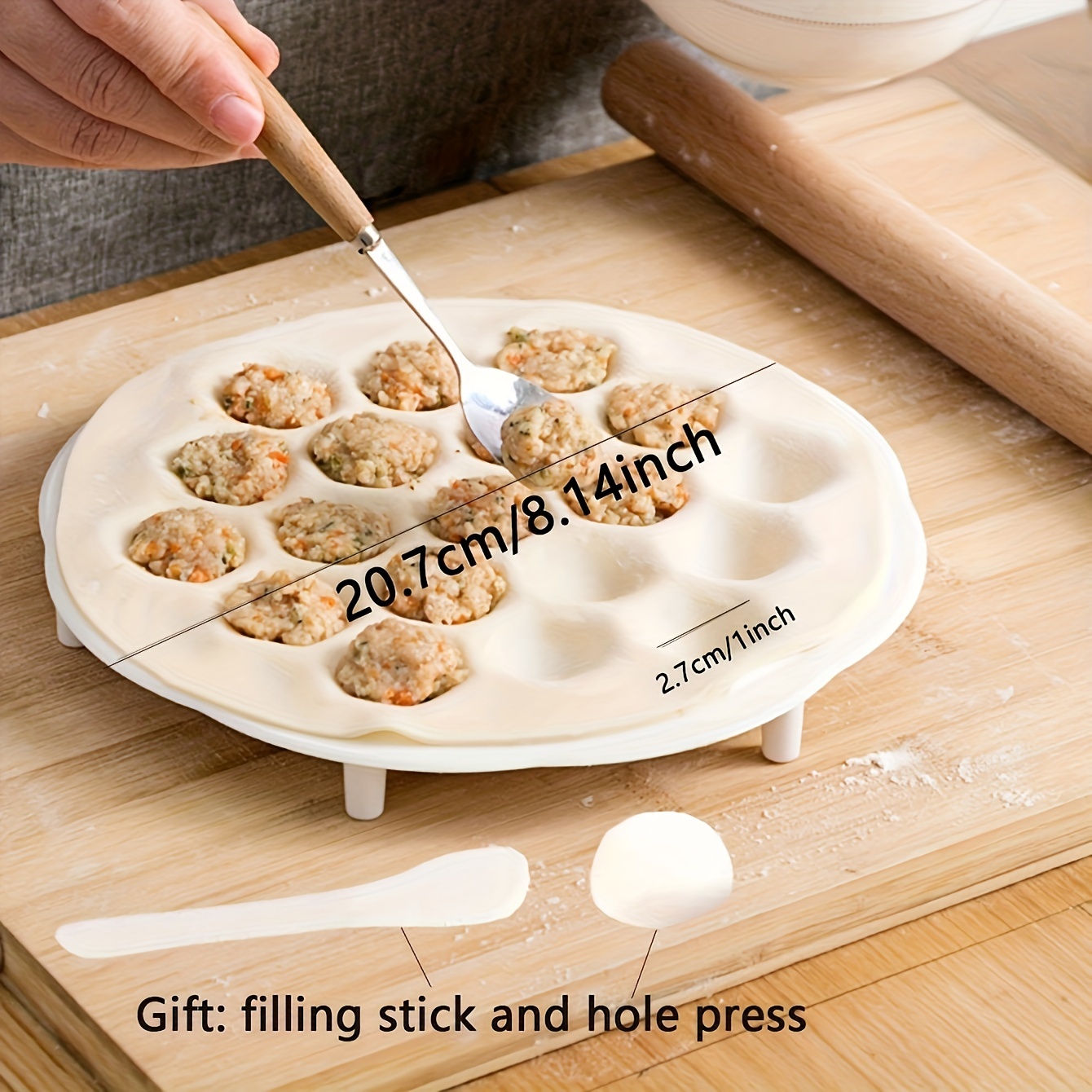 1pc- Simple Chinese Dumplings  – Dumpling Press Set Bewertung und Preis