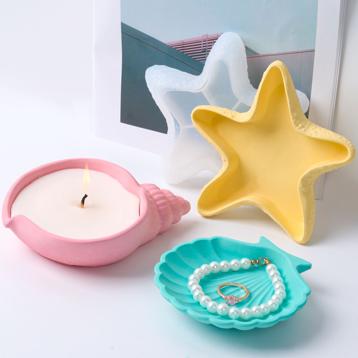 DIY Concrete Starfish Starage  – Potsticker Mold Bewertung und Preis