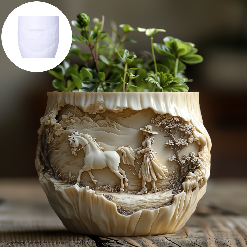 Beauty holding horse relief su – Potsticker Mold Bewertung und Preis
