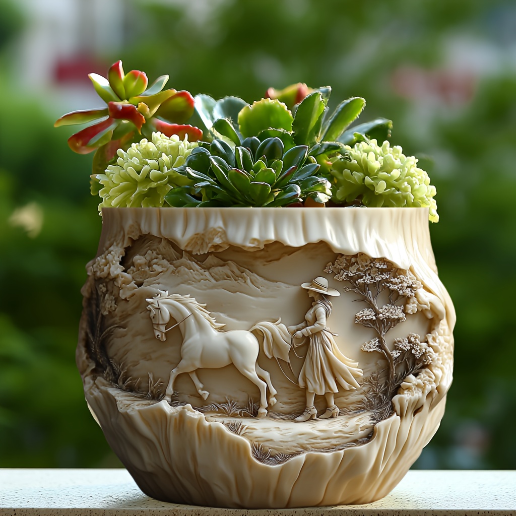 Beauty holding horse relief su – Potsticker Mold Bewertung und Preis