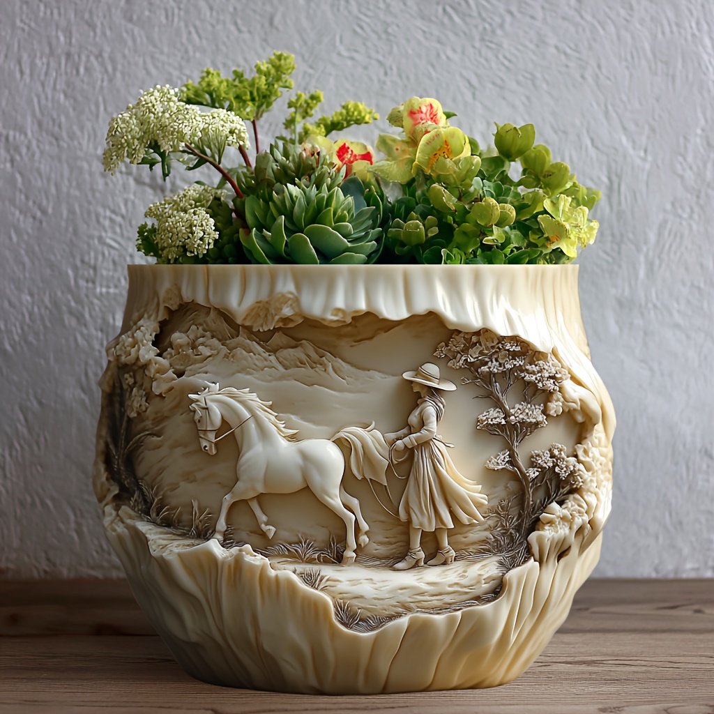 Beauty holding horse relief su – Potsticker Mold Bewertung und Preis