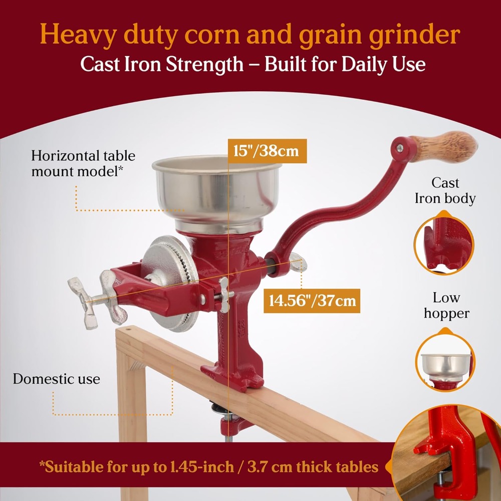 Manual Corn Grain Grinder Cast – Cast Iron Corn Bewertung und Preis