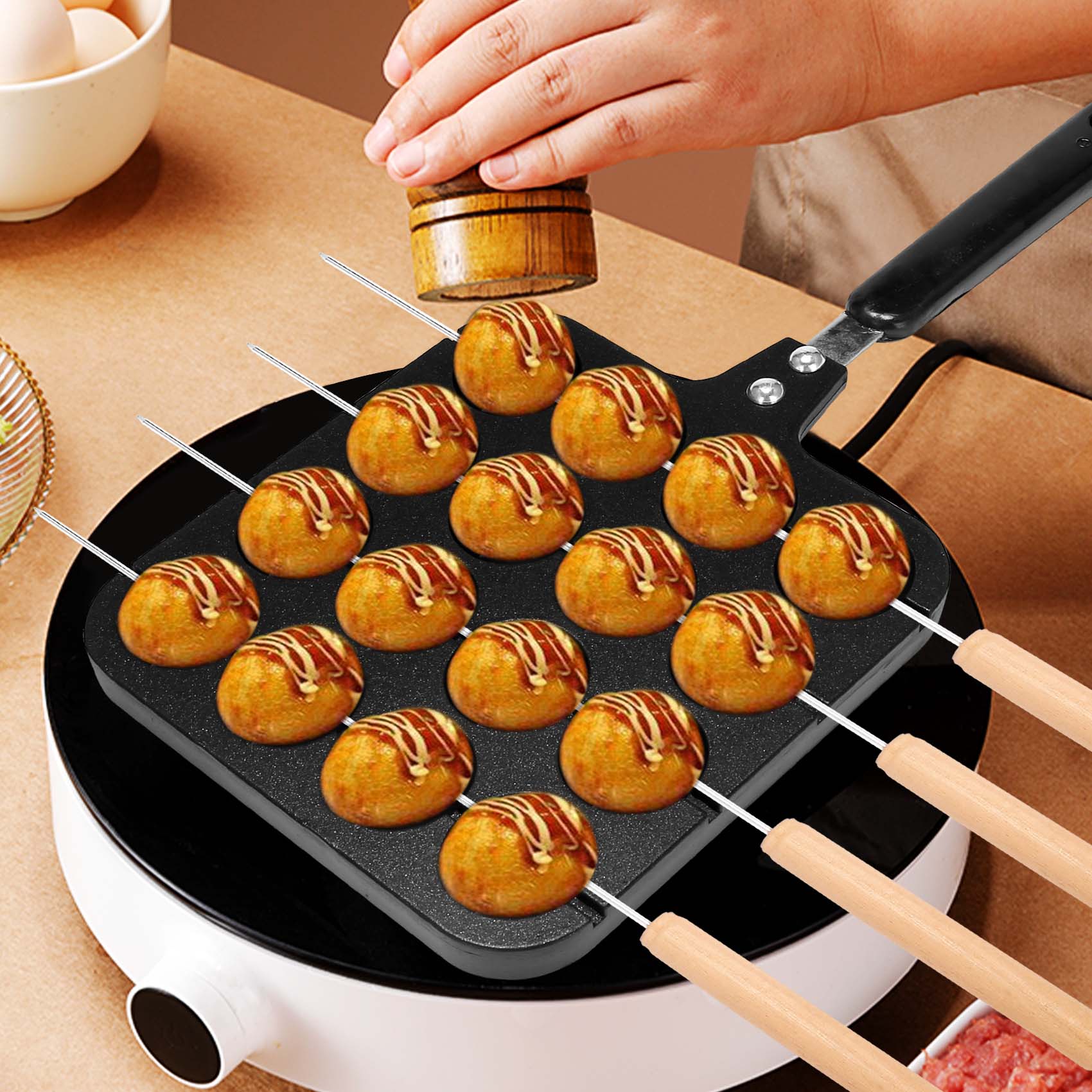 F-T 16 Holes Aluminum Takoyaki – Takoyaki Grill Plate Bewertung und Preis