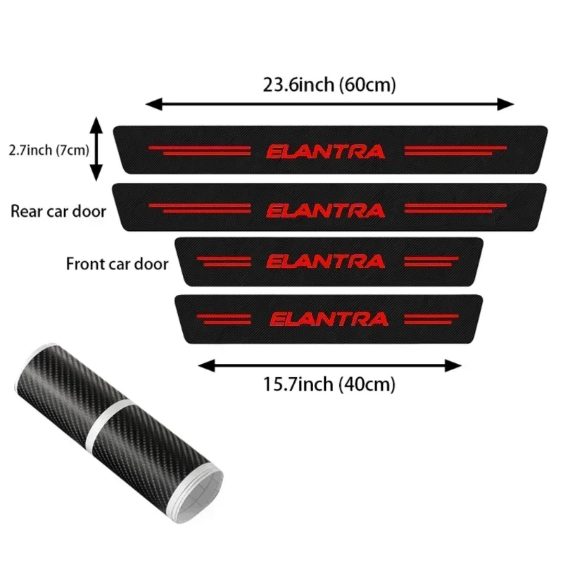 Car Front Rear Door Threshold  – Crepe Pan Carbon Bewertung und Preis
