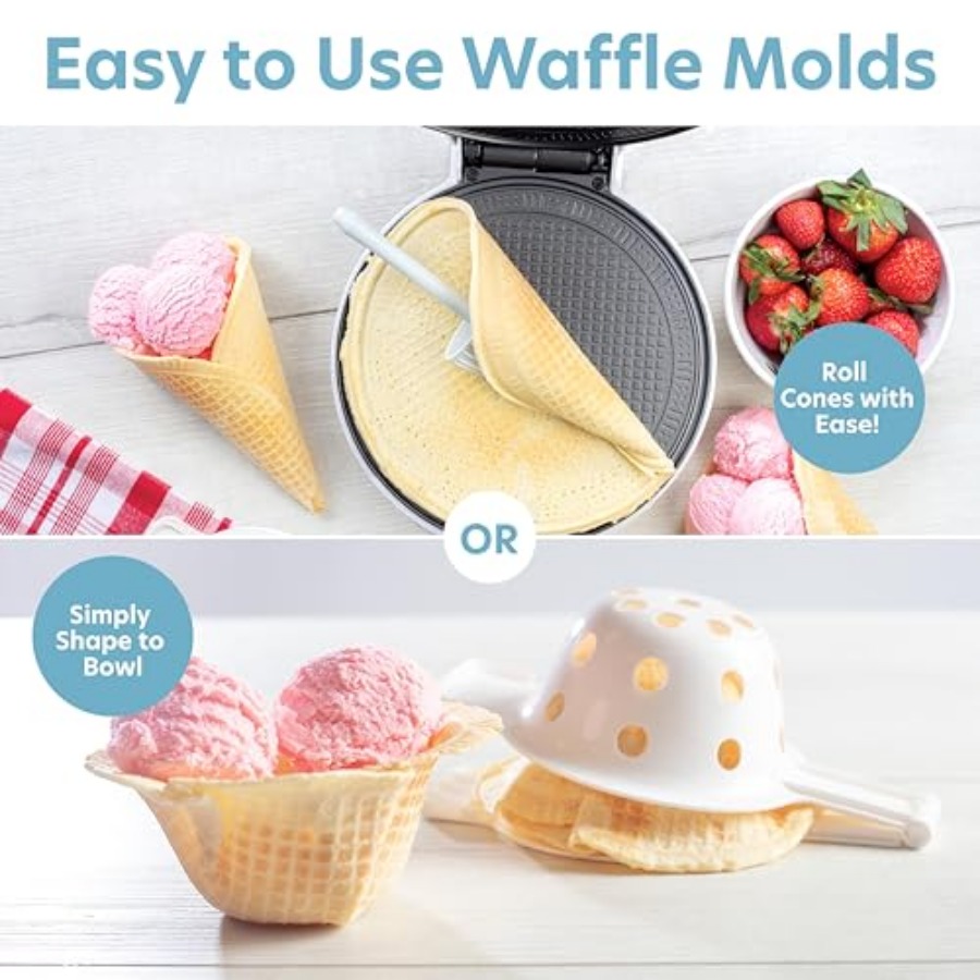 Waffle Cone and Ice Cream Bowl – Waffle Cone Maker Bewertung und Preis