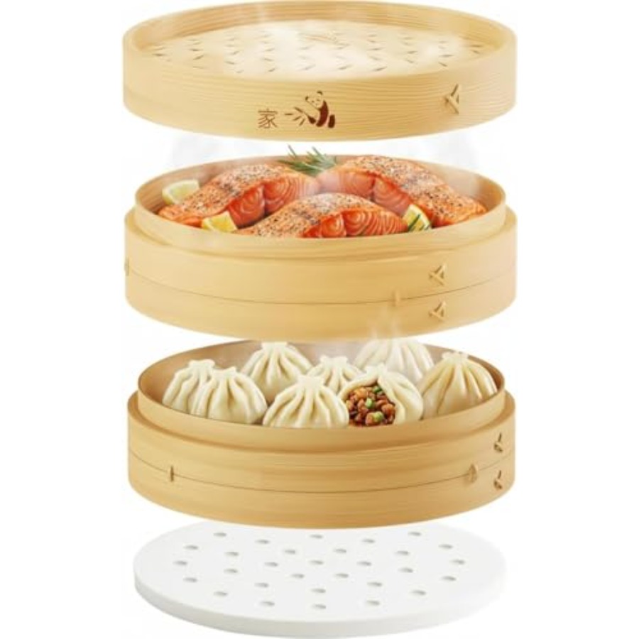 Bamboo Steamer Basket - 2-Tier – Bao Steamer Bamboo Bewertung und Preis
