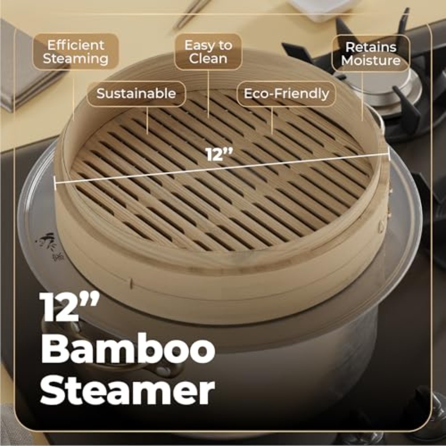Bamboo Steamer Basket - 2-Tier – Bao Steamer Bamboo Bewertung und Preis