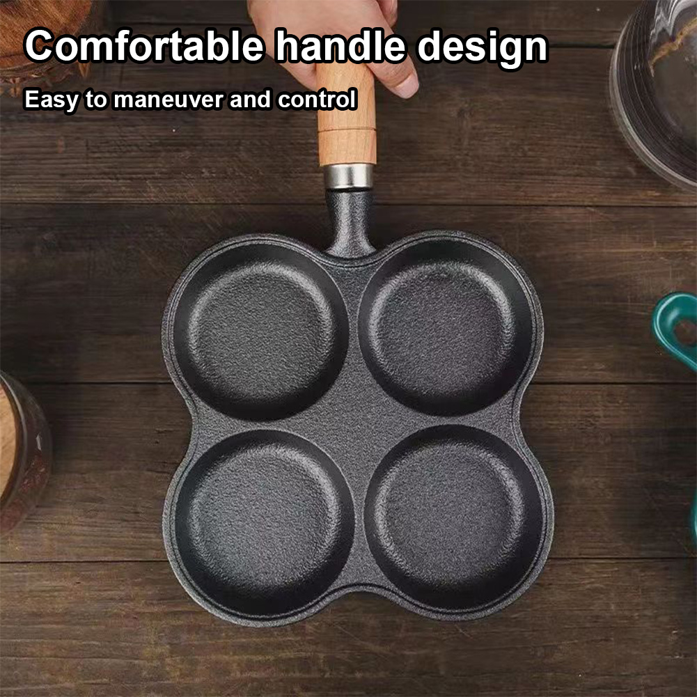 4-Hole Frying Pan Non Stick Br – Egg Waffle Pan Bewertung und Preis
