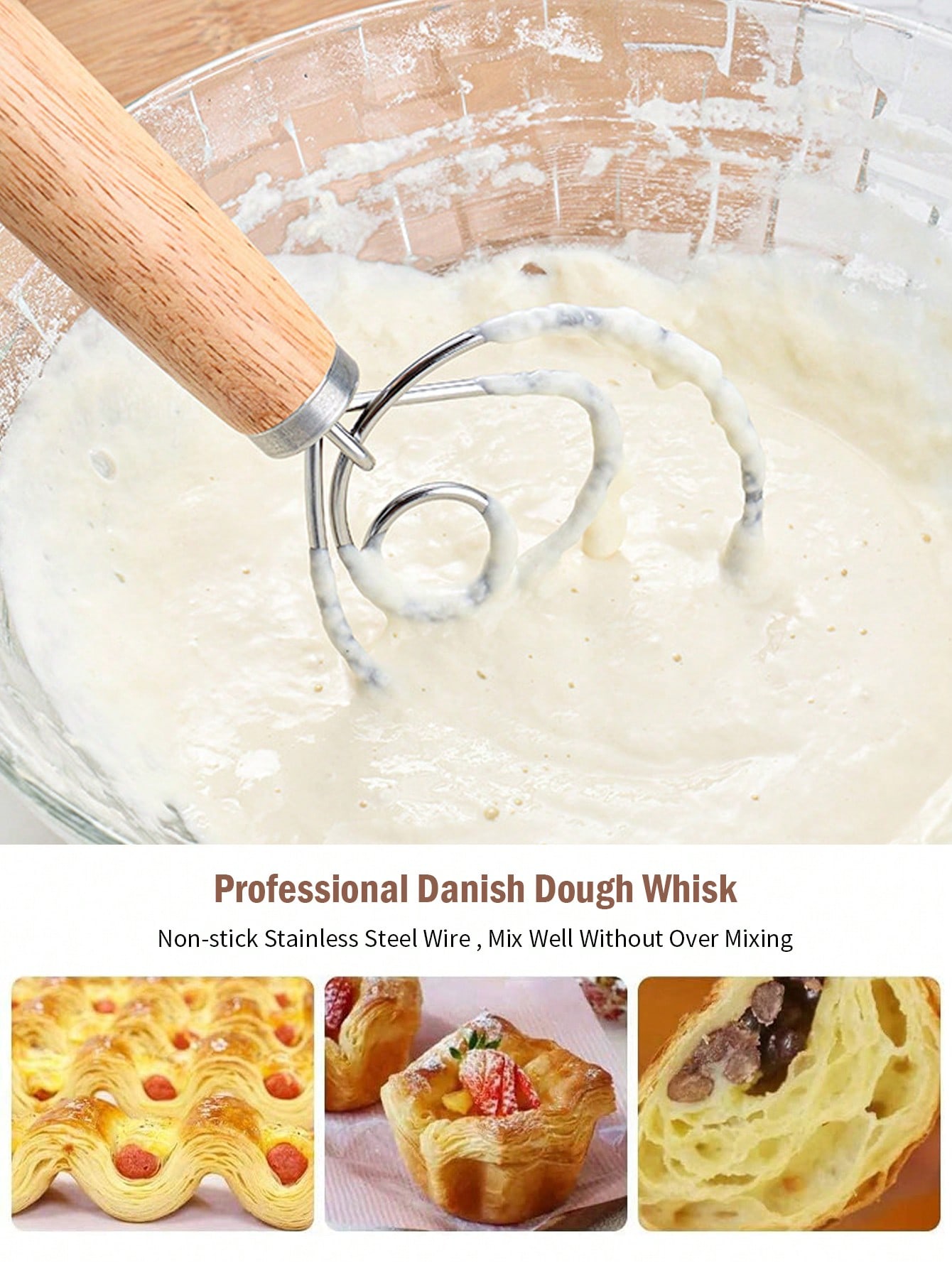 Danish Dough Whisk Stainless S – Danish Pancake Pan Bewertung und Preis