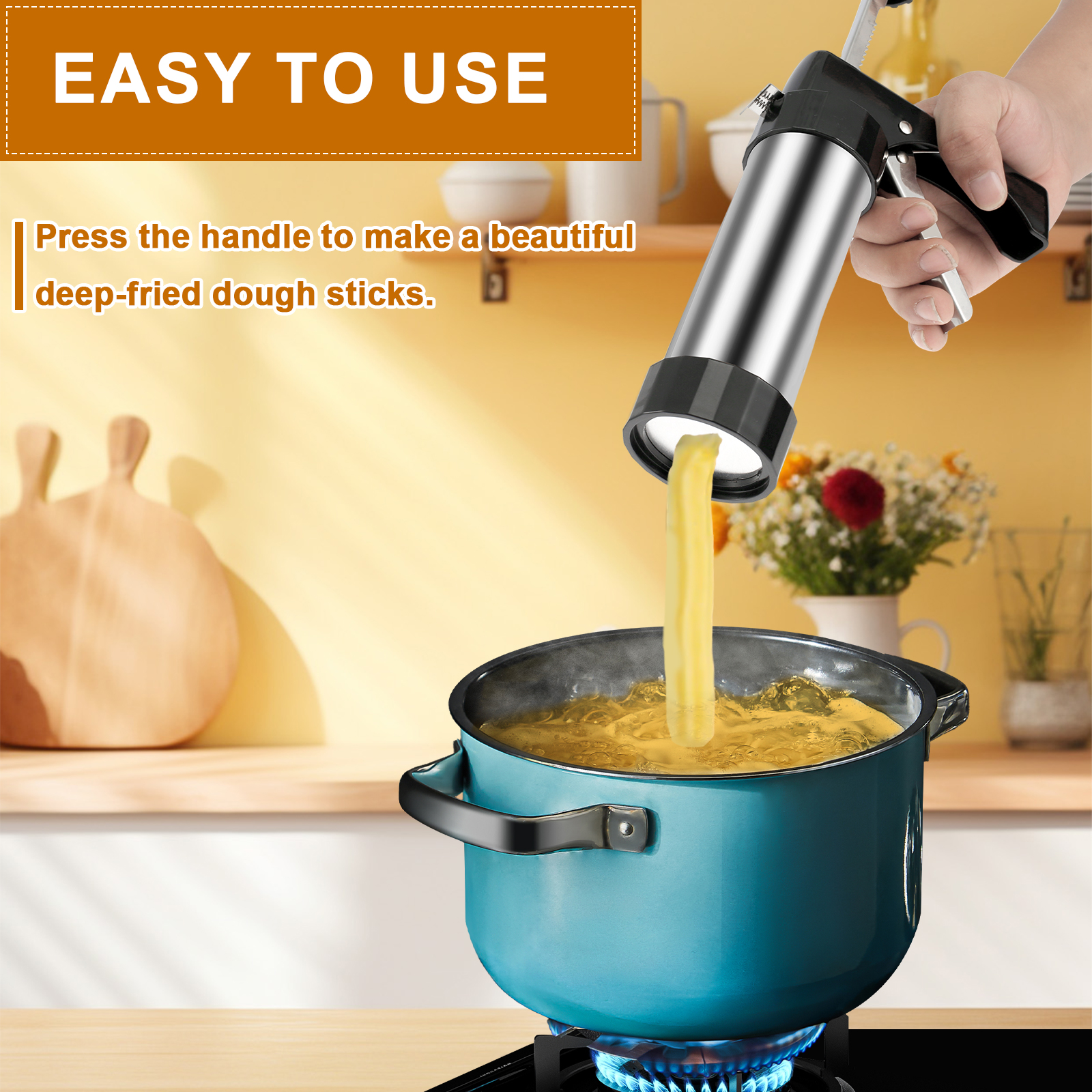 Cookie Press Gun Kit Stainless – Churros Maker Gun Bewertung und Preis