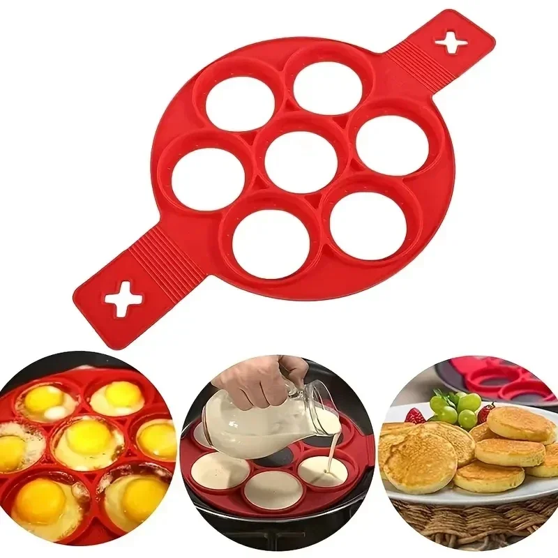 Silicone 7-hole Circular Fryin – Egg Waffle Pan Bewertung und Preis