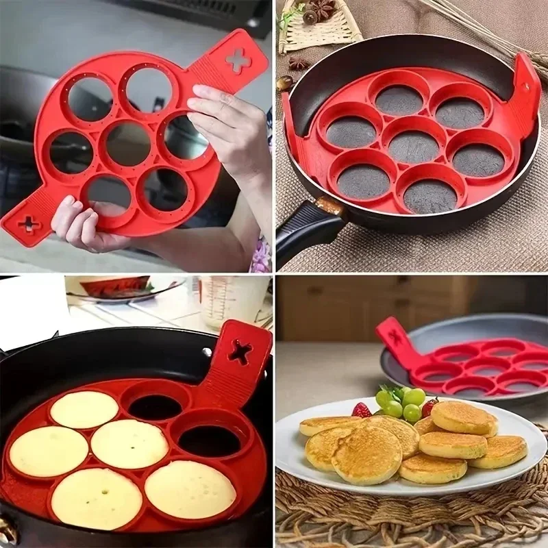 Silicone 7-hole Circular Fryin – Egg Waffle Pan Bewertung und Preis