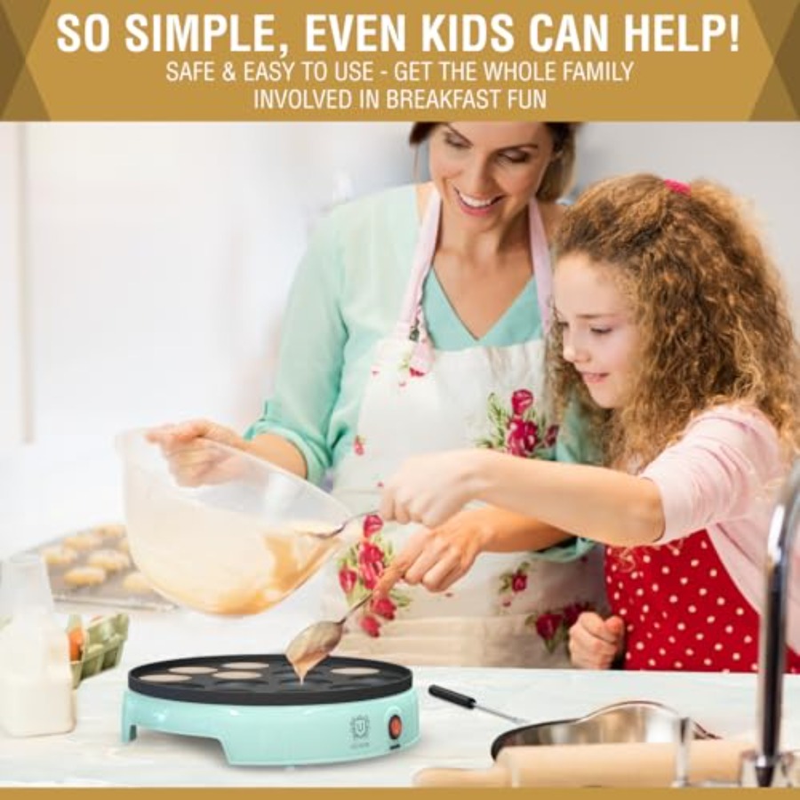 Mini Pancake Maker 14-Hole Ele – Mini Pancake Griddle Bewertung und Preis