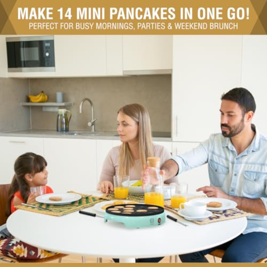 Mini Pancake Maker 14-Hole Ele – Mini Pancake Griddle Bewertung und Preis