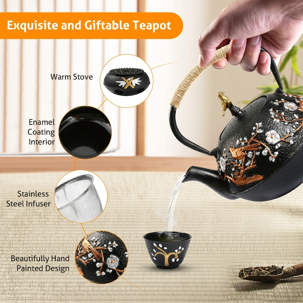 Cast Iron Teapot Set with Alco – Cast Iron Corn Bewertung und Preis