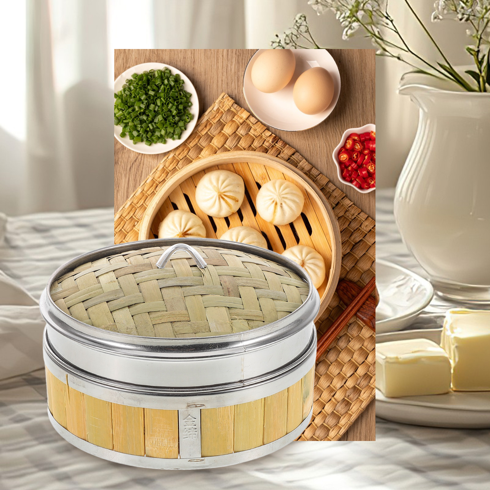 Bamboo Steamer Basket 18Cm Woo – Bao Steamer Bamboo Bewertung und Preis
