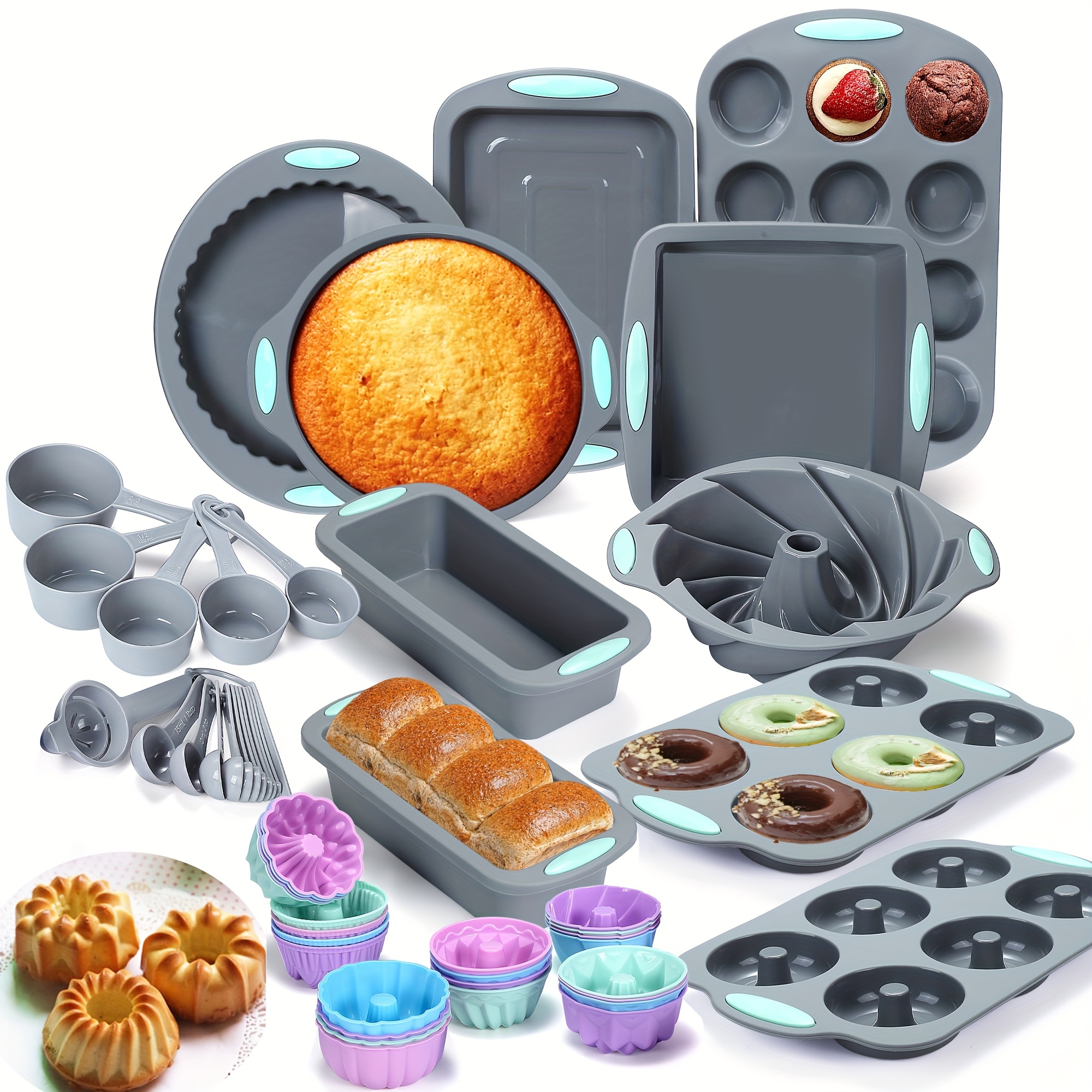 51 Pieces Silicone Baking Pan  – Donut Mold Silicone Bewertung und Preis