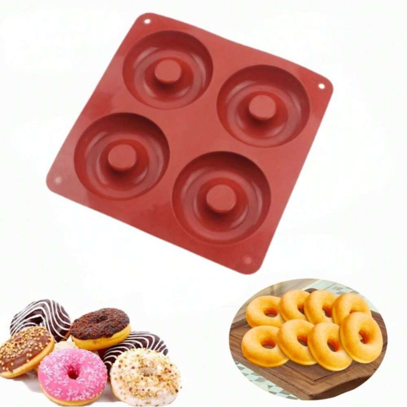 1PC 4 Holes Donut Silicone Mol – Donut Mold Silicone Bewertung und Preis