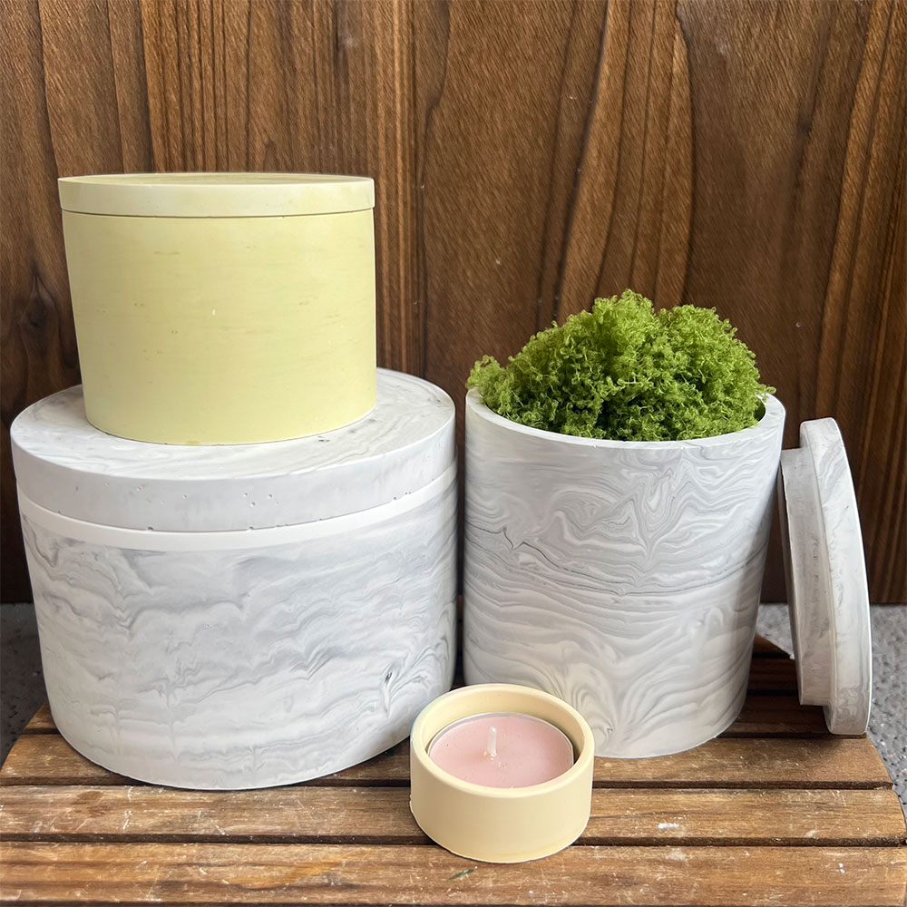 Round Cement Candle Canister S – Potsticker Mold Bewertung und Preis