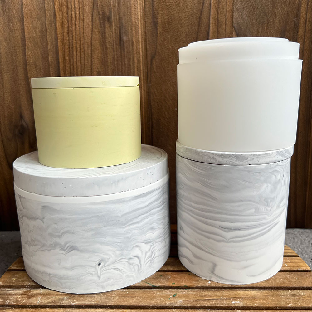 Round Cement Candle Canister S – Potsticker Mold Bewertung und Preis