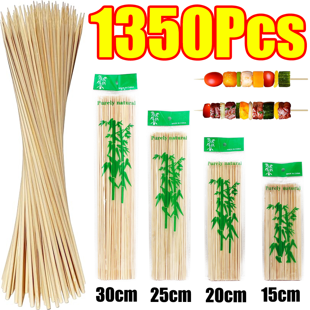 90-1350Pcs BBQ Skewers Bamboo  – Corn Dog Stick Bewertung und Preis